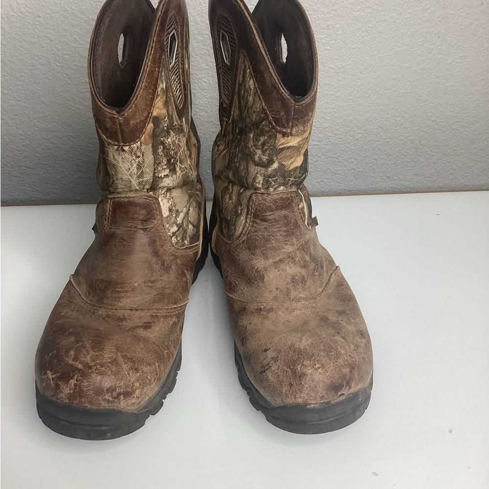 Magellan Outdoors Survival Camo Pull‑On Boots — Rugged & Ready